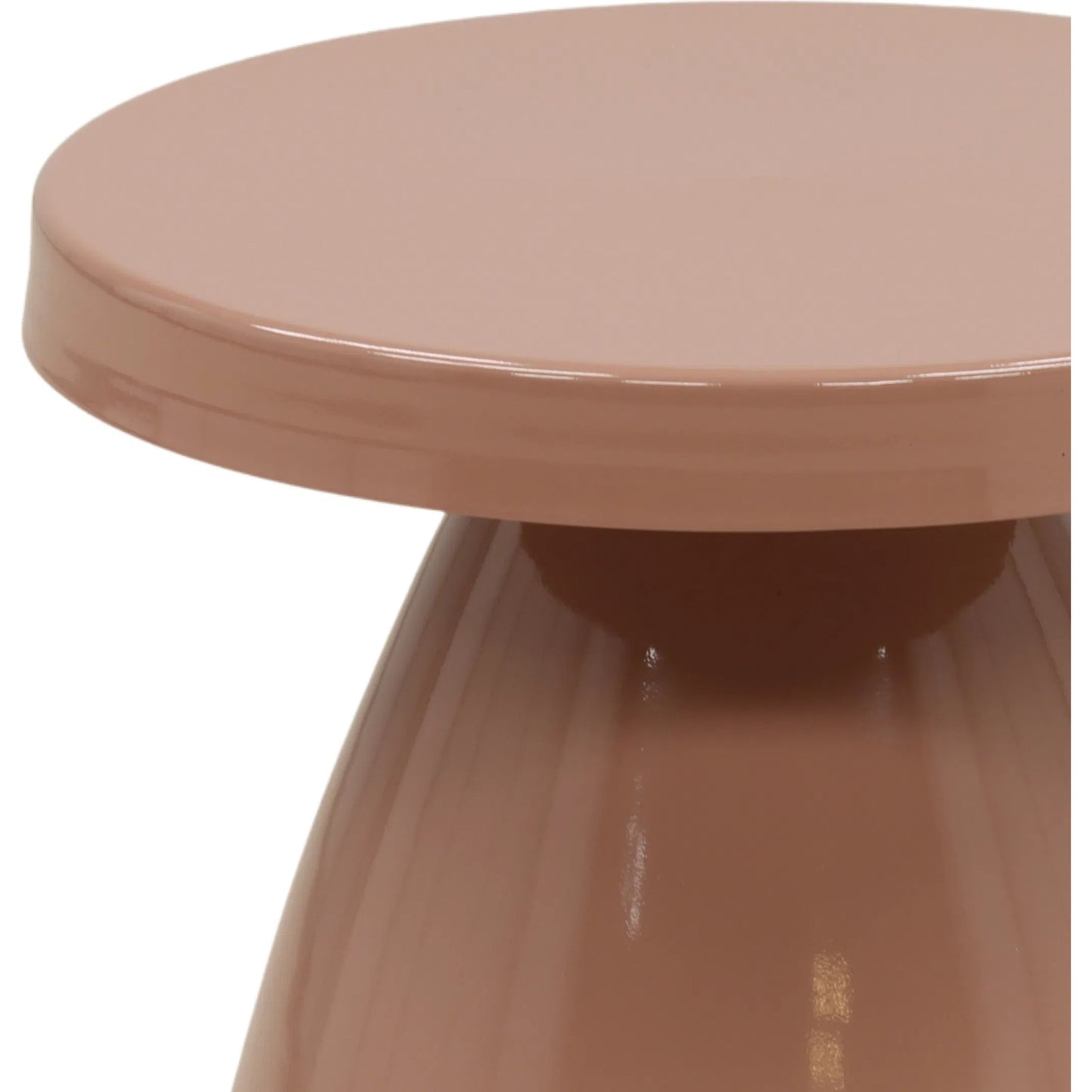 003 SI-2440788 | Closeup | Regis Side Table by Arch & Plane in taupe. Made from iron in a eclectic & global style.