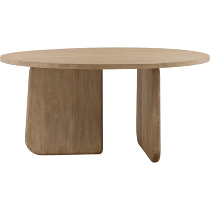 Barbra Dining Table by Arch & Plane in weathered natural. Made from acacia wood in a transitional style.