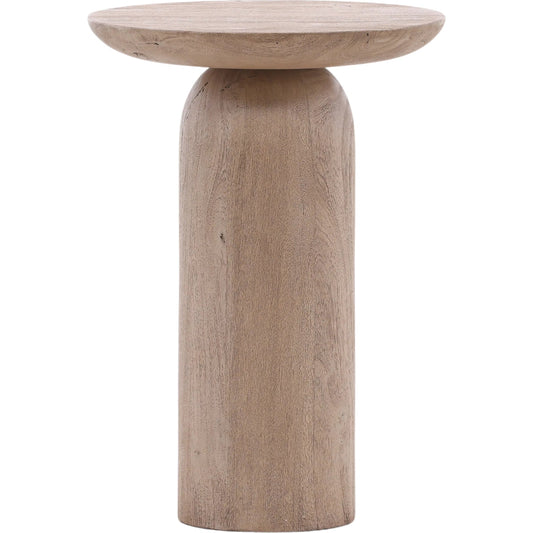 Lorin End Table by Arch & Plane. Made from acacia wood in a unique style.