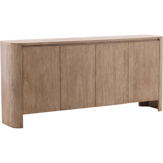 Wylie Sideboard by Arch & Plane in weathered natural. Made from acacia wood in a unique style.