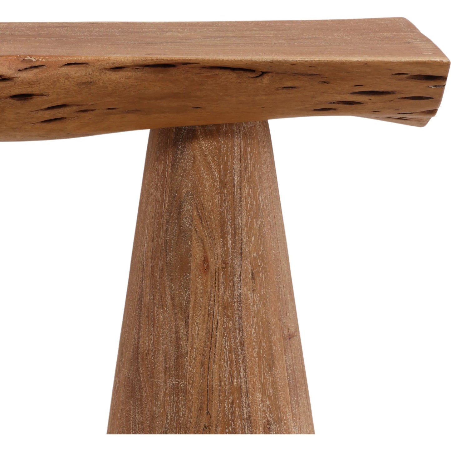 006 SI-2533062 | Closeup | Ishmael Console Table by Arch & Plane in natural. Made from acacia wood in a unique style.