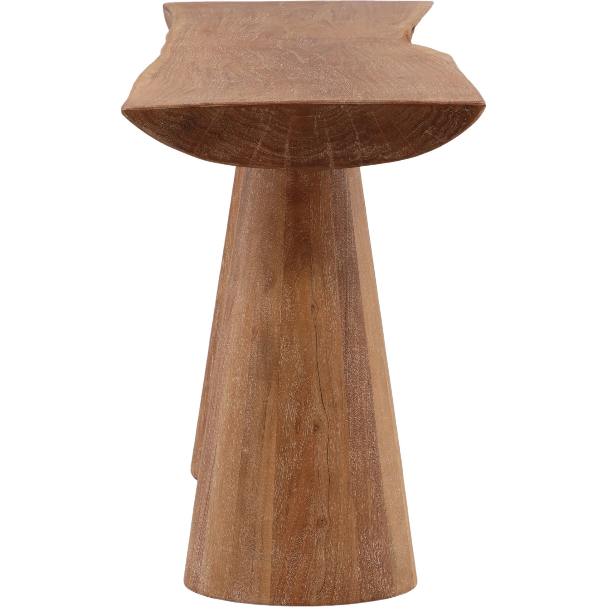 Ishmael Console Table by Arch & Plane in natural. Made from acacia wood in a unique style.