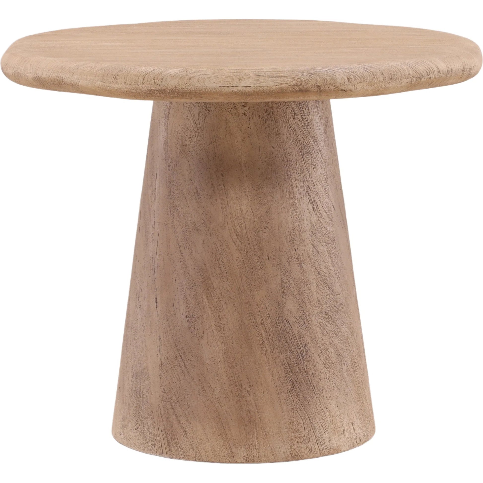 Justyn Bistro Table by Arch & Plane in weathered natural. Made from acacia wood in a unique style.