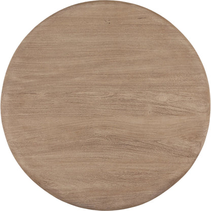 Justyn Bistro Table by Arch & Plane in weathered natural. Made from acacia wood in a unique style.