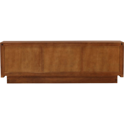 Hobart Sideboard by Arch & Plane in brown. Made from acacia wood, aluminum in a unique style.