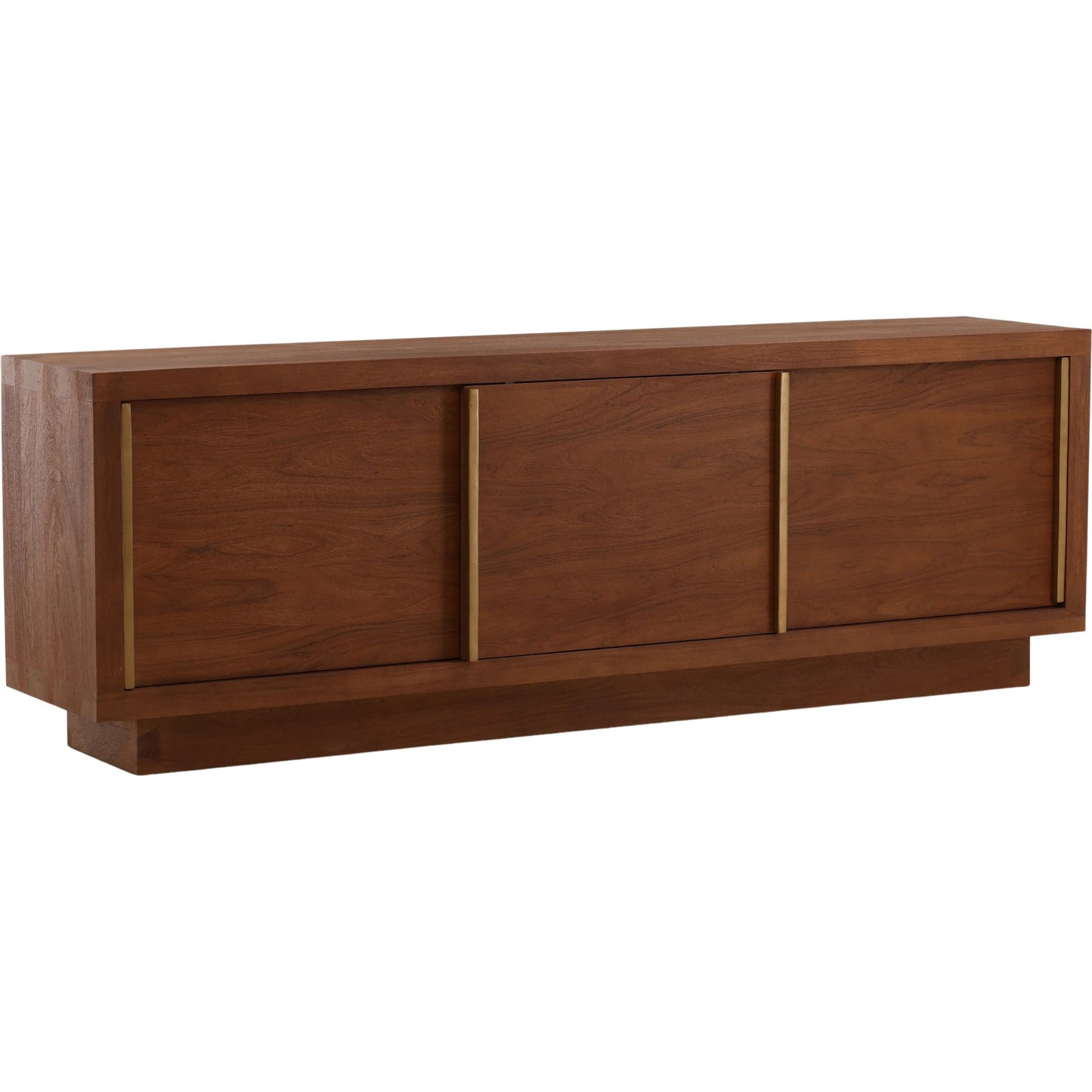 001 SI-2533064 | Primary Silo | Hobart Sideboard by Arch & Plane in brown. Made from acacia wood, aluminum in a unique style.