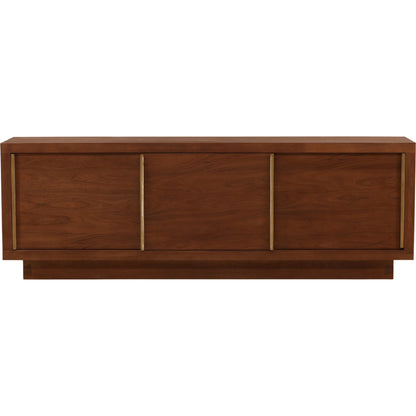Hobart Sideboard by Arch & Plane in brown. Made from acacia wood, aluminum in a unique style.