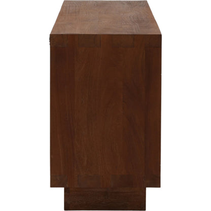 Hobart Sideboard by Arch & Plane in brown. Made from acacia wood, aluminum in a unique style.