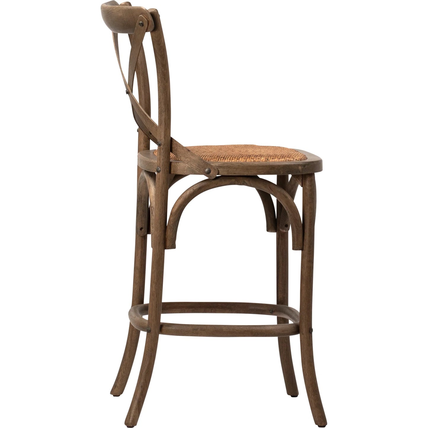 002 SI-2350985 | Additional Silo | Gaston Counter Stool by Arch & Plane in natural. Made from oak wood frame, rattan seat in a traditional style.