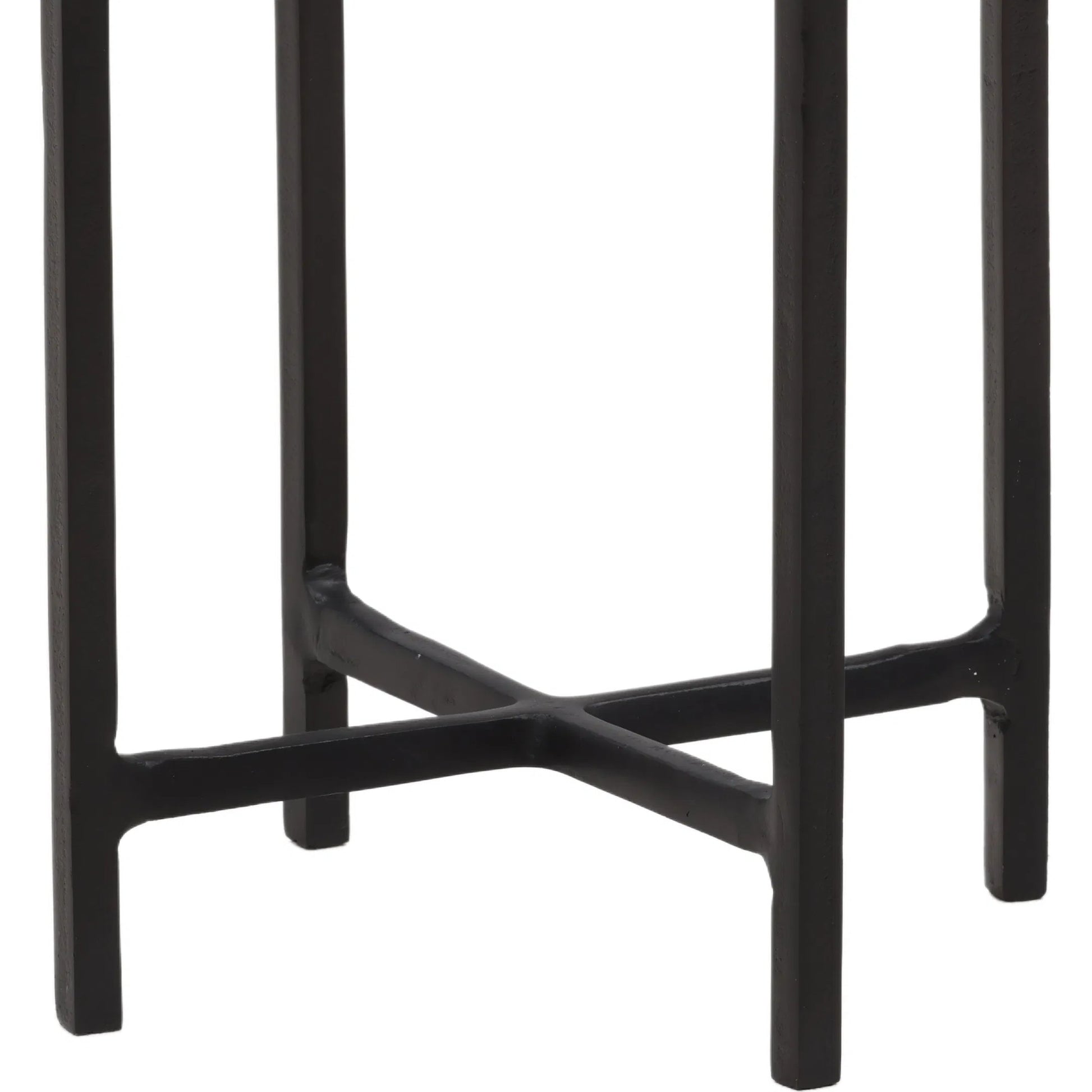 London End Table by Arch & Plane in black. Made from aluminum, glass in a modern style.