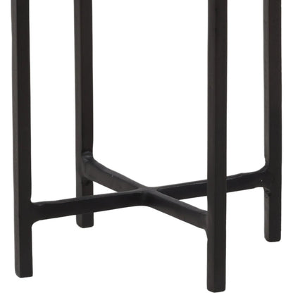 London End Table by Arch & Plane in black. Made from aluminum, glass in a modern style.