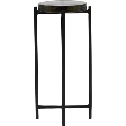 London End Table by Arch & Plane in black. Made from aluminum, glass in a modern style.