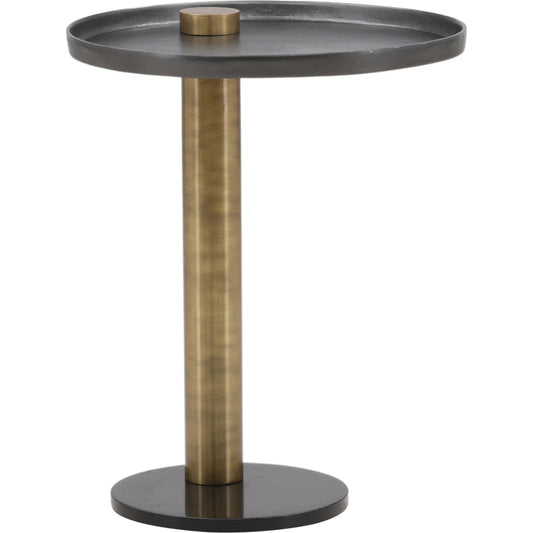 Yara End Table by Arch & Plane. Made from cast aluminum, iron, marble in a unique style.