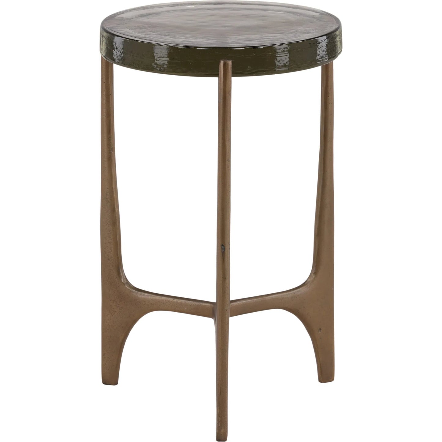 002 SI-2440817 | Additional Silo | Mildred Side Table by Arch & Plane in antique brass. Made from glass, aluminum in a modern style.