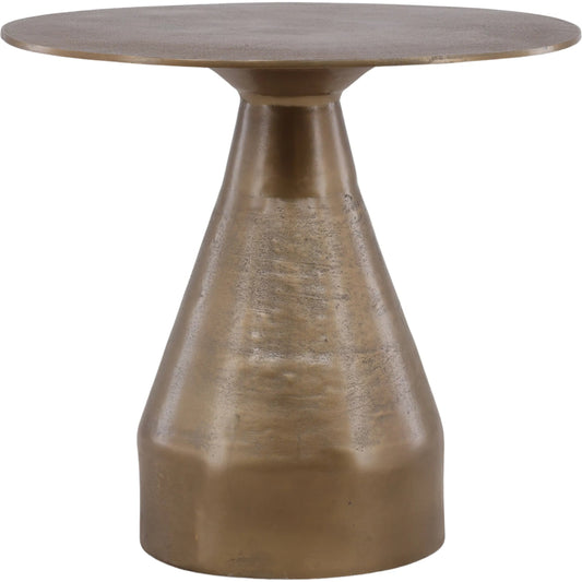 Brema Bistro Table by Arch & Plane in antique brass. Made from aluminum in a unique style.