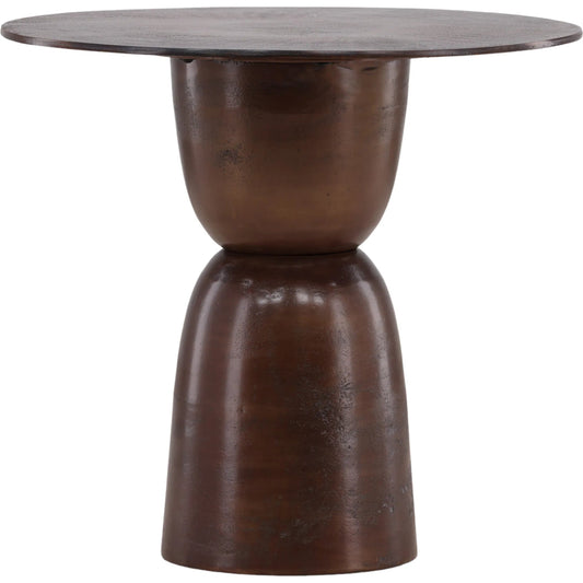 Cartwright Bistro Table by Arch & Plane in antique bronze. Made from aluminum in a unique style.