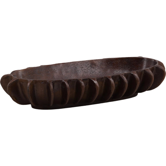 Isaura Bowl by Arch & Plane in antique bronze. Made from aluminum in a unique style.