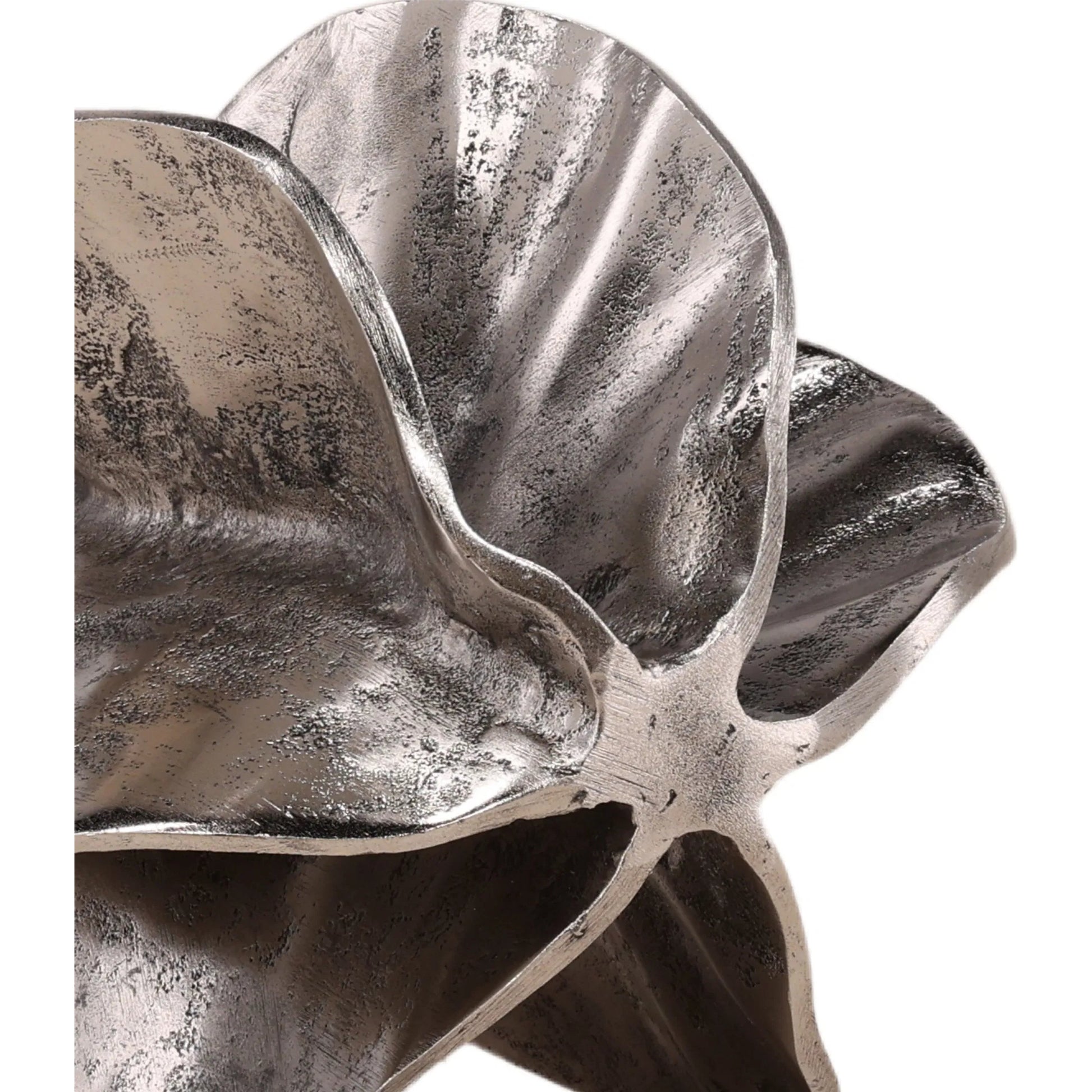 Nikki Sculpture (Set of 2) by Arch & Plane in antique nickel. Made from aluminum in a modern style.
