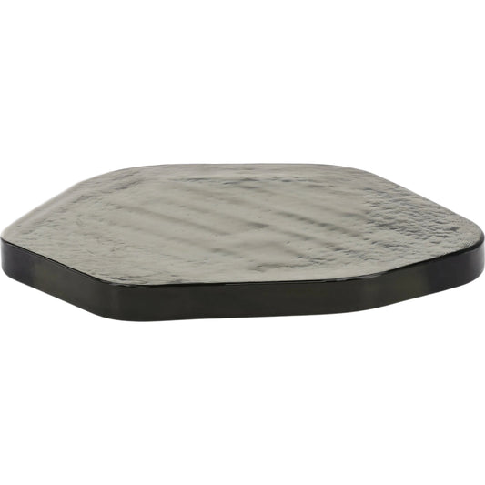 Remiel Tray by Arch & Plane in clear. Made from glass in a unique style.