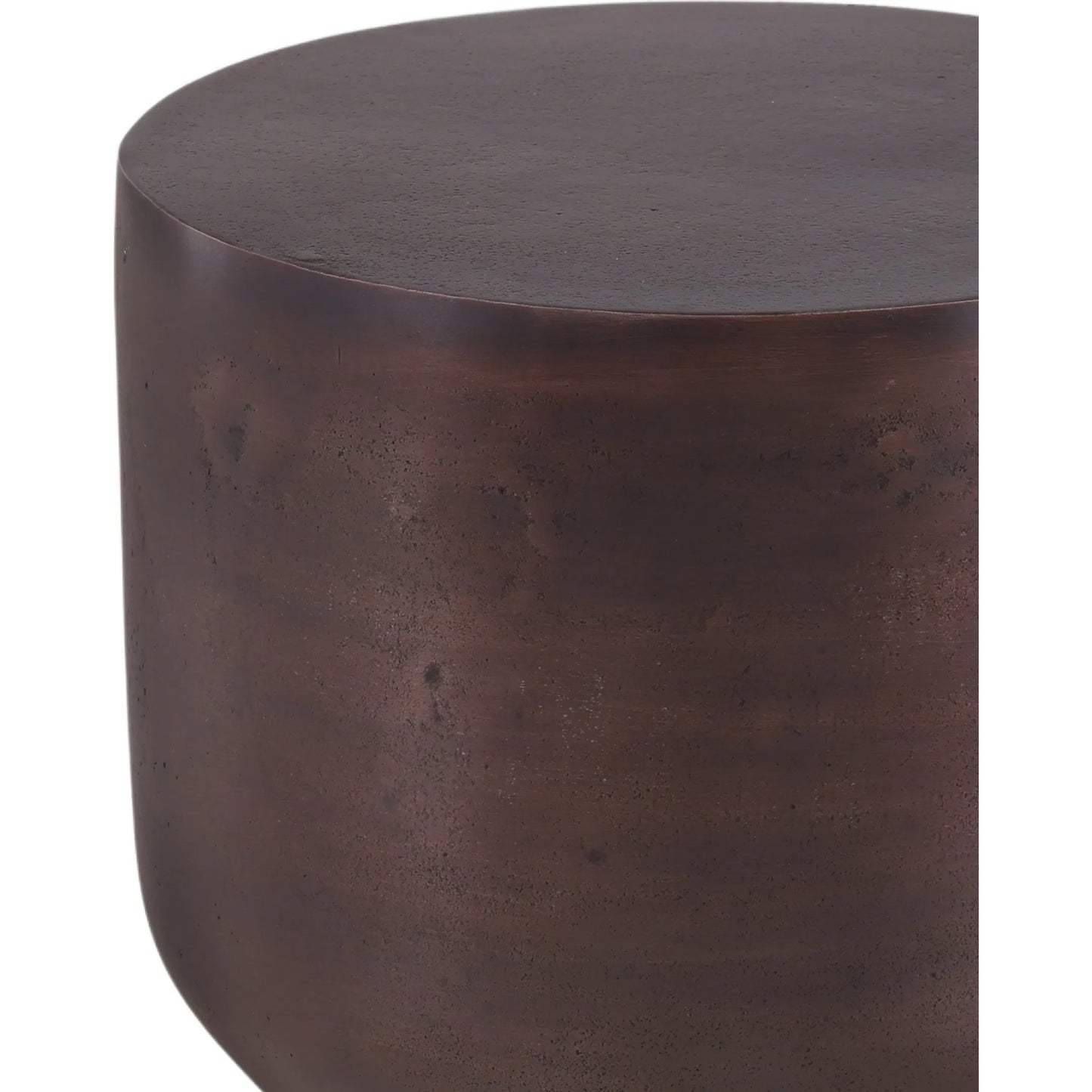 002 SI-2440838 | Closeup | Kellie Side Table by Arch & Plane in copper. Made from aluminum in a traditional style.