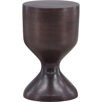 Kellie Side Table by Arch & Plane in copper. Made from aluminum in a traditional style.