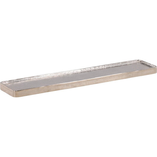 Zev Tray by Arch & Plane in silver. Made from aluminum in a unique style.