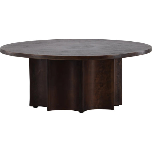 Redfern Coffee Table by Arch & Plane in antique bronze. Made from aluminum in a unique style.