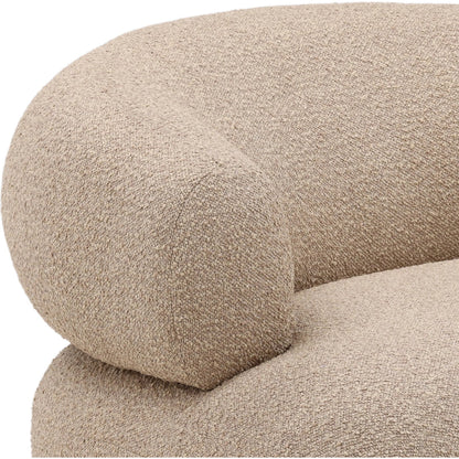 Tad Occasional Chair by Arch & Plane in santa cruz camel. Made from polyester upholstery, select hardwood frame in a transitional style.