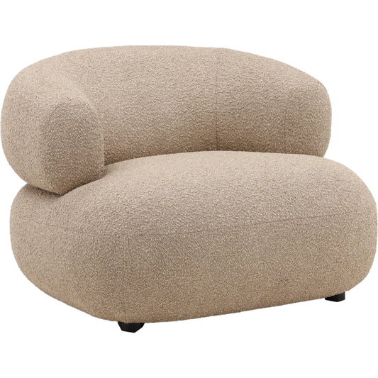 Monty Occasional Chair by Arch & Plane in santa cruz camel. Made from polyester upholstery, select hardwood frame in a unique style.