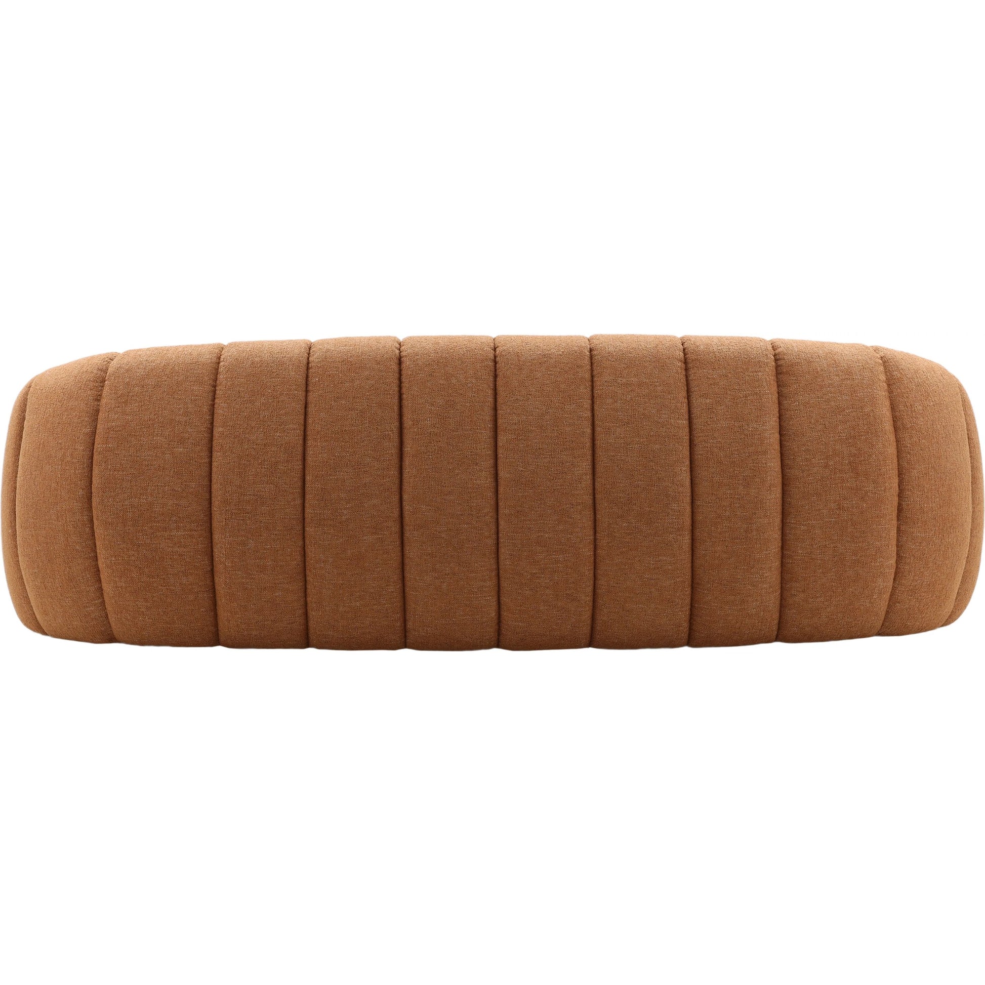 Wade Sofa by Arch & Plane in lola ginger. Made from basketweave fabric in a eclectic & global style.