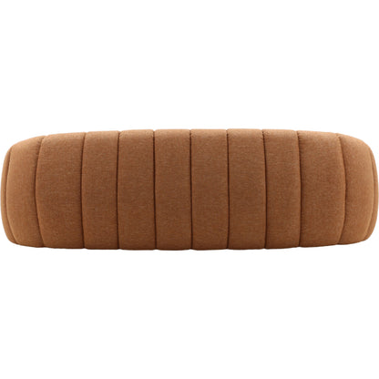 Wade Sofa by Arch & Plane in lola ginger. Made from basketweave fabric in a eclectic & global style.
