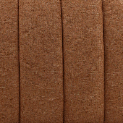 Wade Sofa by Arch & Plane in lola ginger. Made from basketweave fabric in a eclectic & global style.