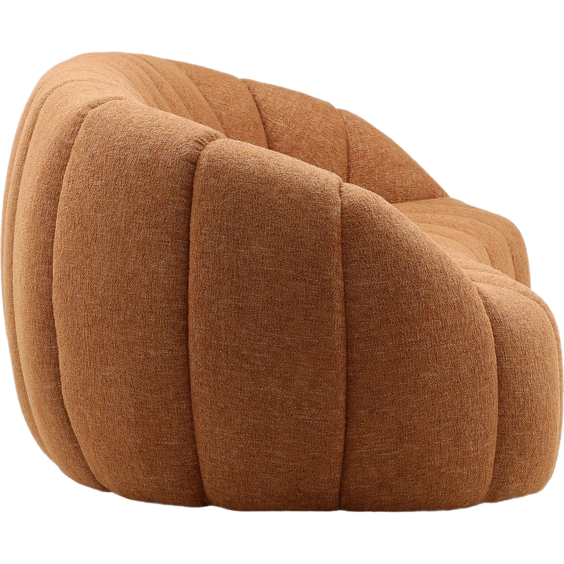 Wade Sofa by Arch & Plane in lola ginger. Made from basketweave fabric in a eclectic & global style.