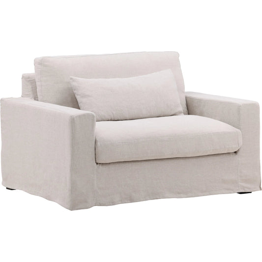 Dixie Chair and a Half, Slipcover Only by Arch & Plane. Made from 100% linen performance fabric in a eclectic & global style.