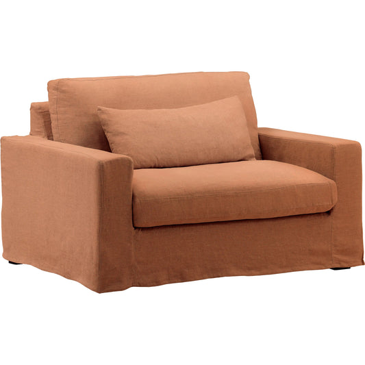 Dixie Chair and a Half, Slipcover Only by Arch & Plane. Made from 100% linen performance fabric in a eclectic & global style.