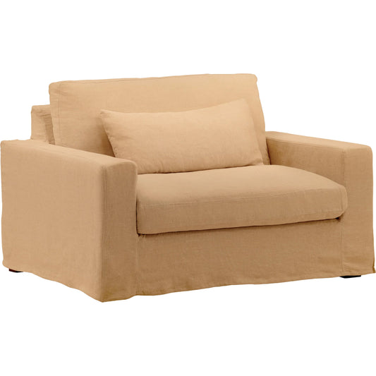 Dixie Chair and a Half, Slipcover Only by Arch & Plane. Made from 100% linen performance fabric in a eclectic & global style.