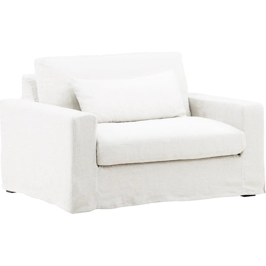 Dixie Chair and a Half, Slipcover Only by Arch & Plane. Made from 100% linen performance fabric in a eclectic & global style.