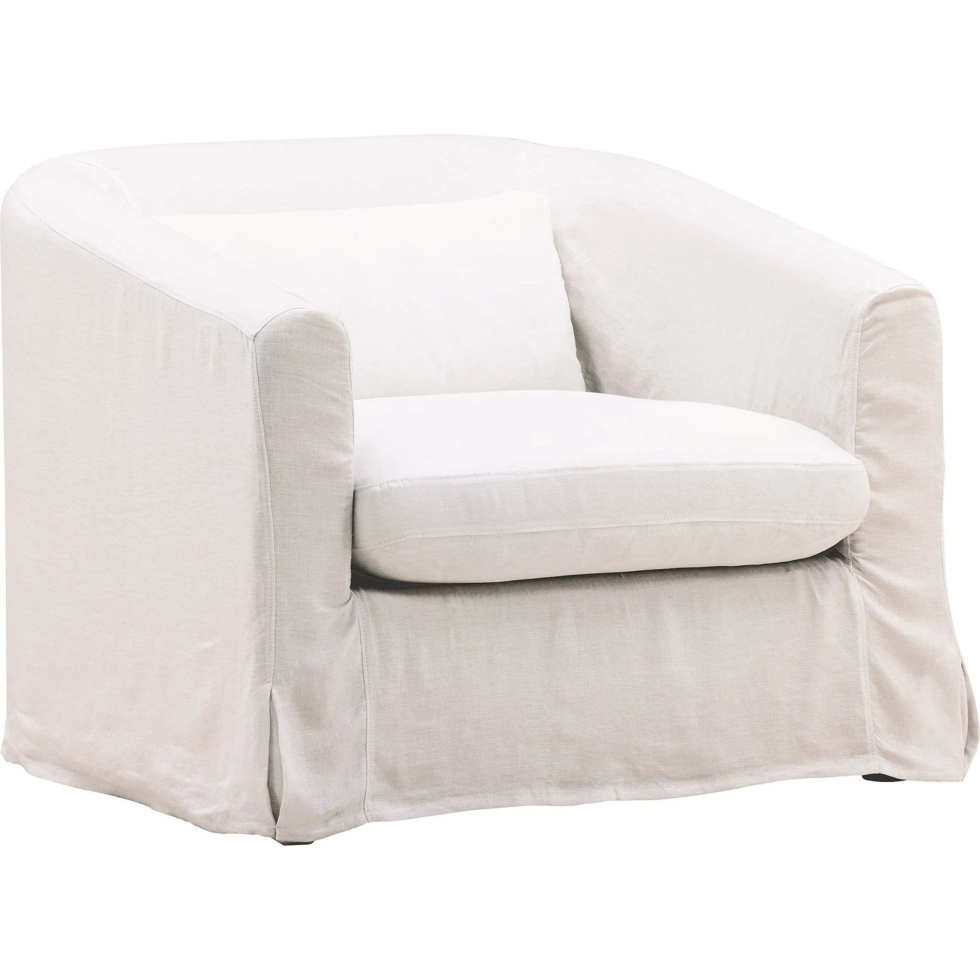 Florence Sofa Chair, Slipcover Only by Arch & Plane. Made from 100% linen performance fabric in a eclectic & global style.