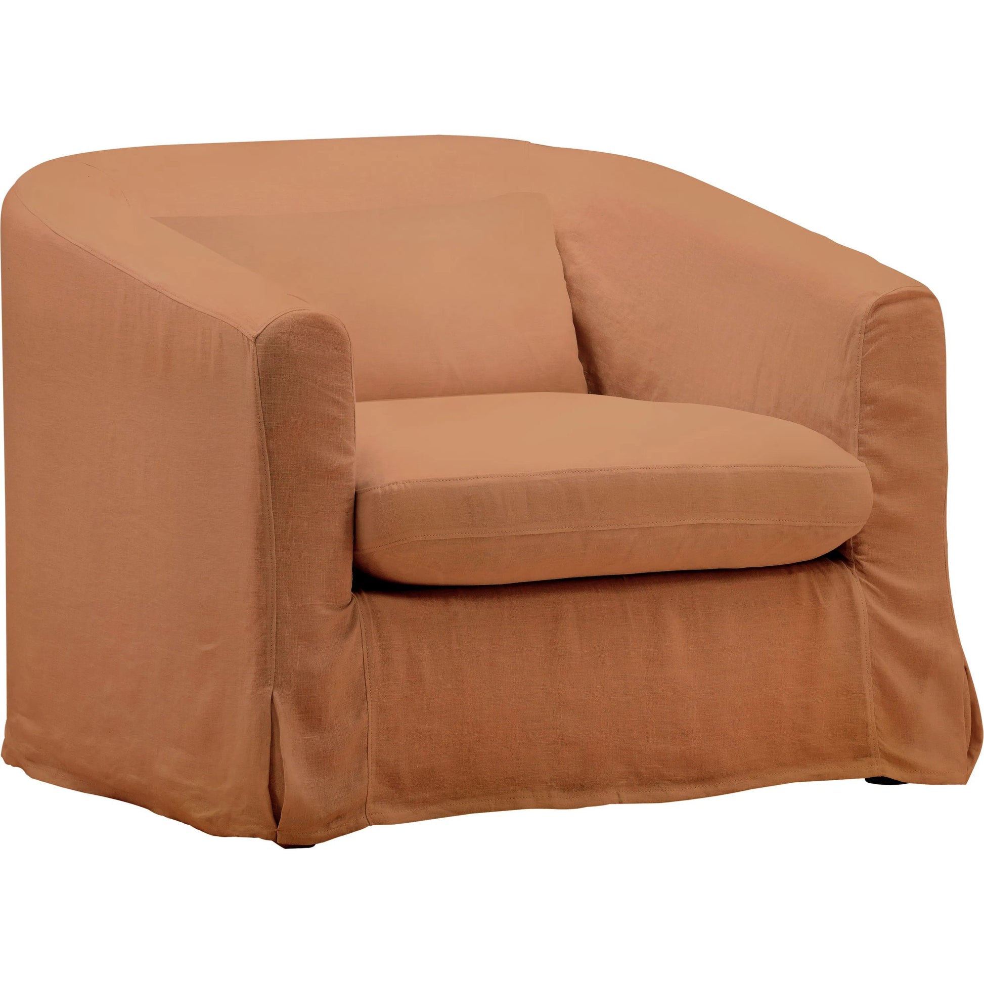 Florence Sofa Chair, Slipcover Only by Arch & Plane. Made from 100% linen performance fabric in a eclectic & global style.