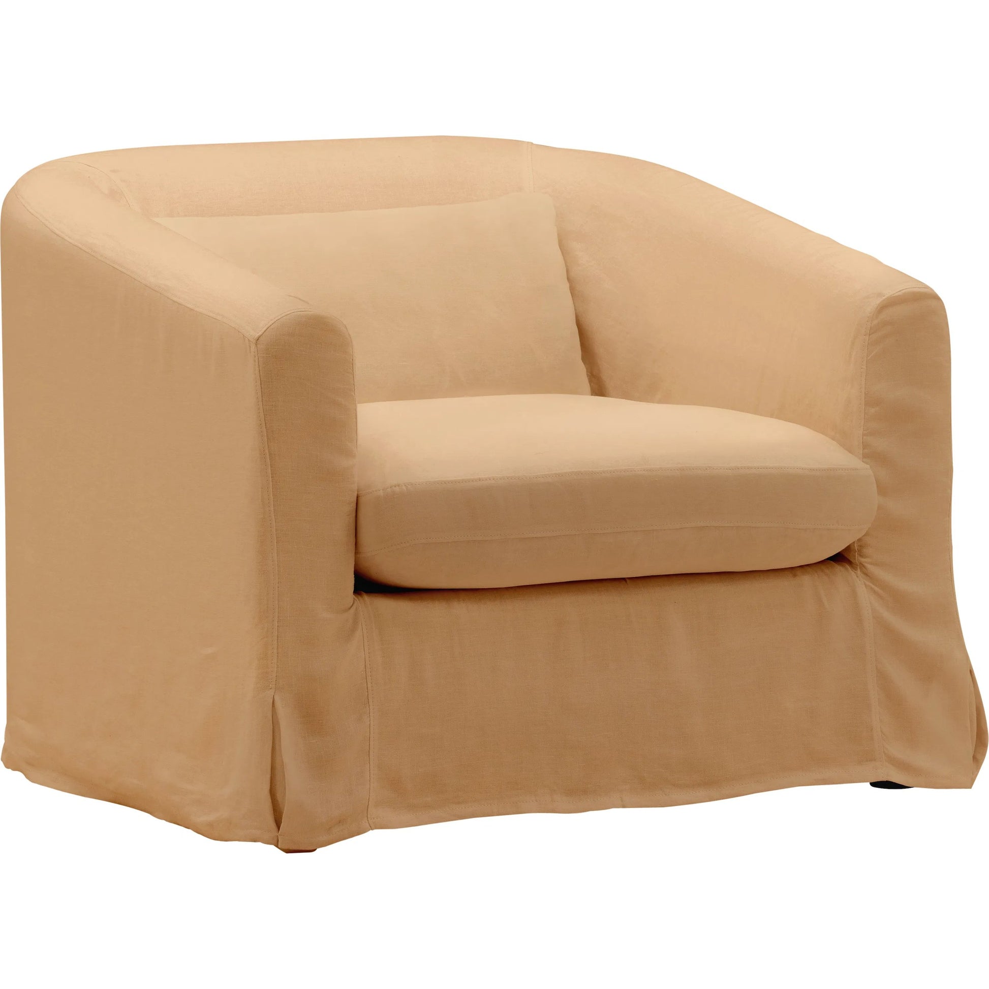 Florence Sofa Chair, Slipcover Only by Arch & Plane. Made from 100% linen performance fabric in a eclectic & global style.