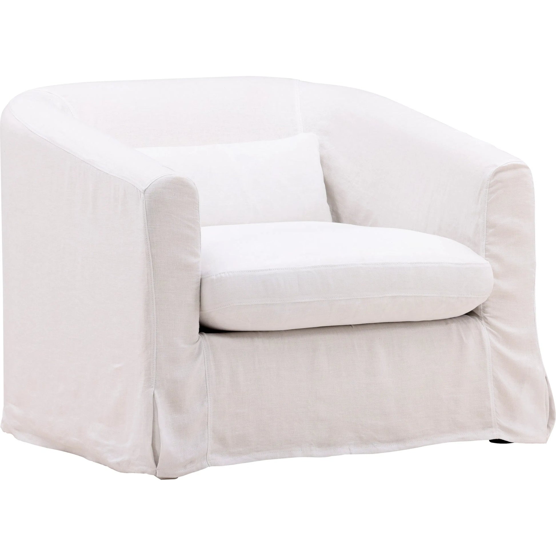 Florence Sofa Chair, Slipcover Only by Arch & Plane. Made from 100% linen performance fabric in a eclectic & global style.