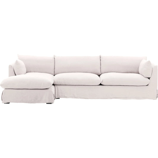 Otis 2-Piece Chaise Sectional, Slipcover Only by Arch & Plane. Made from 100% linen performance fabric in a unique style.