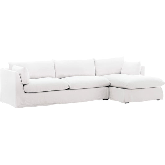 Otis 2-Piece Chaise Sectional, Slipcover Only by Arch & Plane. Made from 100% linen performance fabric in a unique style.