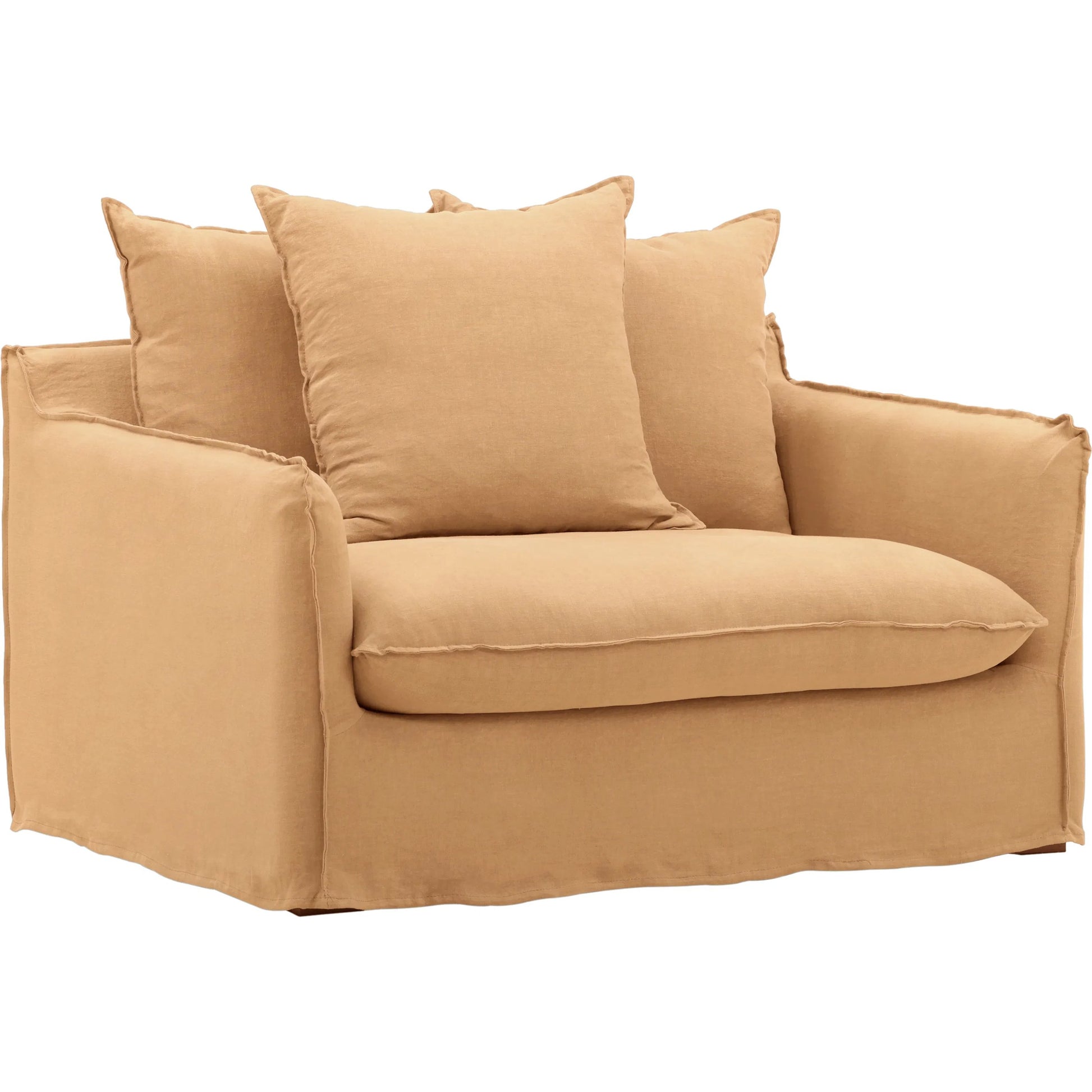 Vivian Sofa Chair, Slipcover Only by Arch & Plane. Made from 100% linen performance fabric in a eclectic & global style.