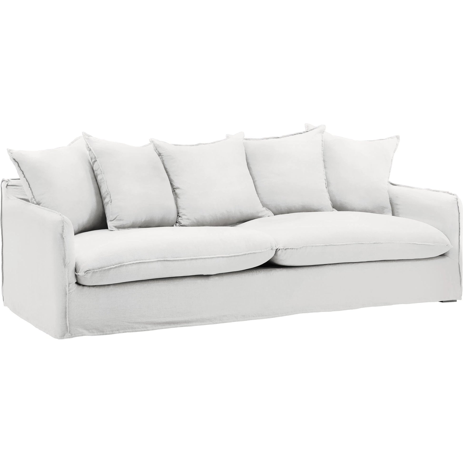 Vivian Sofa, Slipcover Only by Arch & Plane. Made from 100% linen performance fabric in a eclectic & global style.