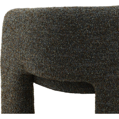 Keshawn Occasional Chair by Arch & Plane in paris cerulean. Made from multi-tone boucle fabric in a transitional style.