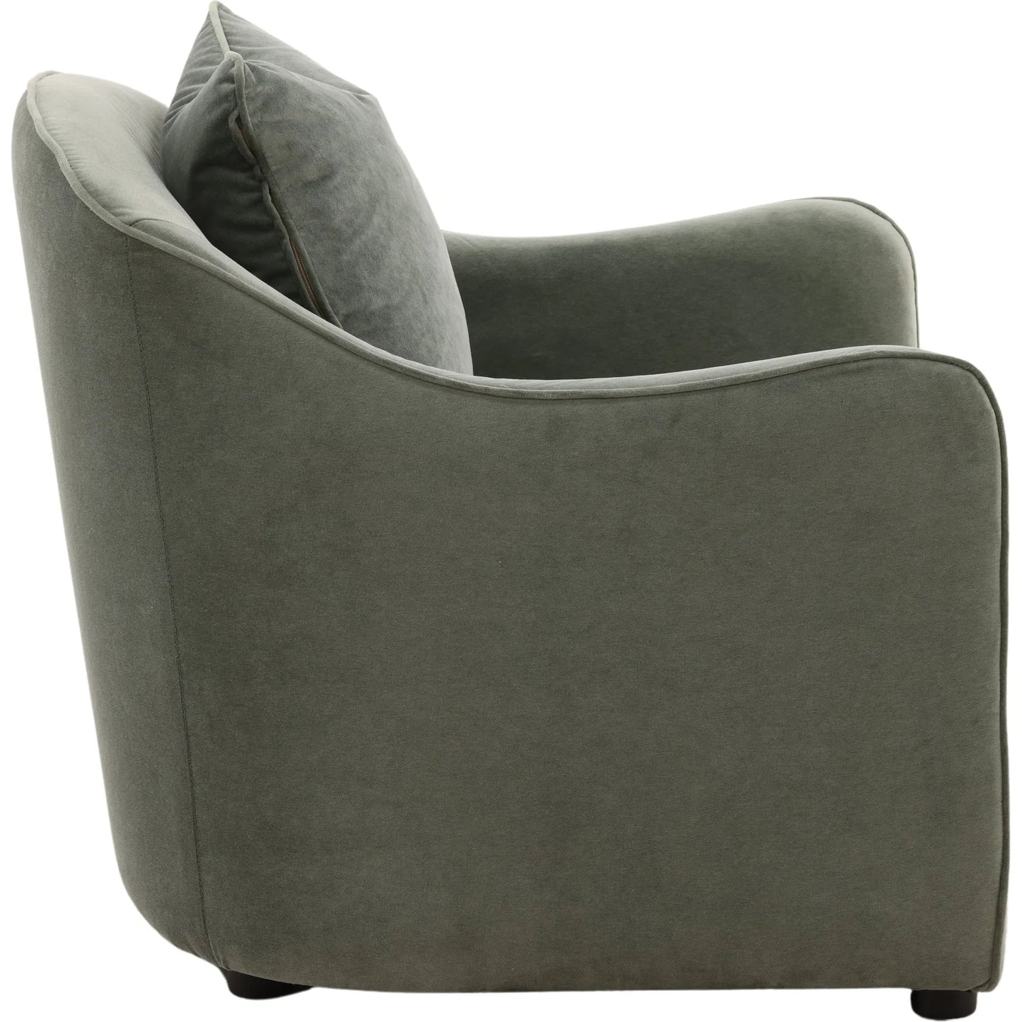 003 SI-2440851 | Additional Silo | Tammie Occasional Chair Green by Arch & Plane in opal eucalyptus. Made from velvet fabric in a eclectic & global style.
