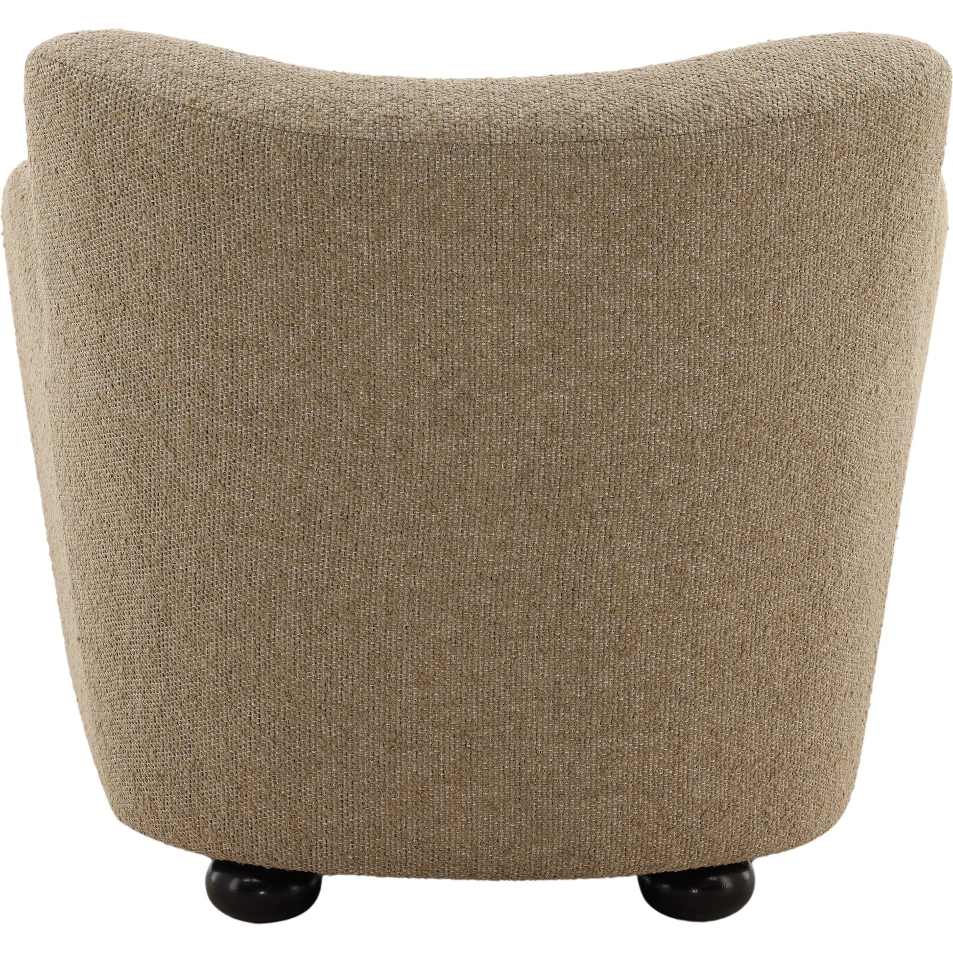 Hoyt Occasional Chair by Arch & Plane in merino desert. Made from heathered chenille fabric in a transitional style.