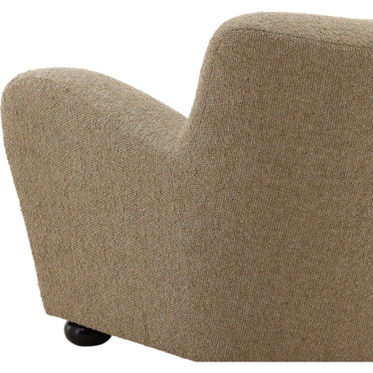 Hoyt Occasional Chair by Arch & Plane in merino desert. Made from heathered chenille fabric in a transitional style.