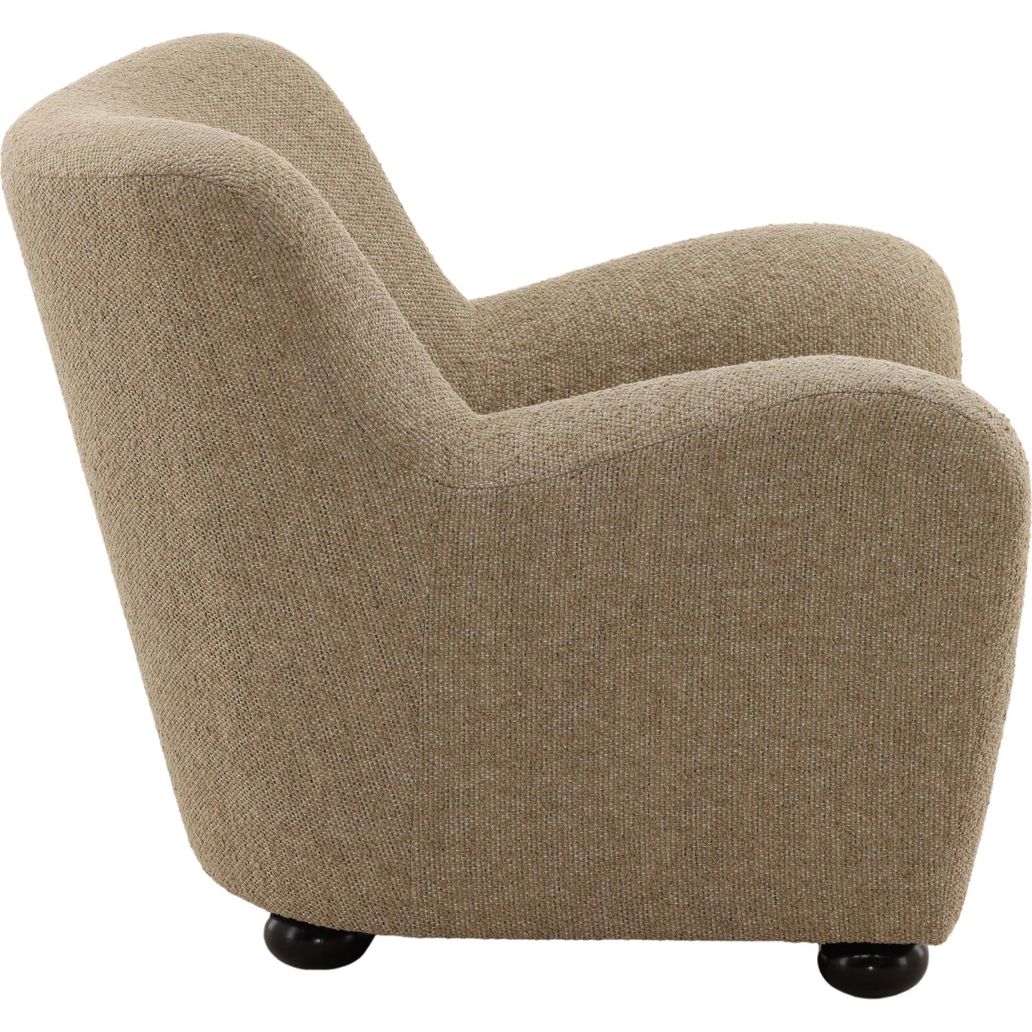 003 SI-2440852 | Additional Silo | Hoyt Occasional Chair by Arch & Plane in merino desert. Made from heathered chenille fabric in a transitional style.